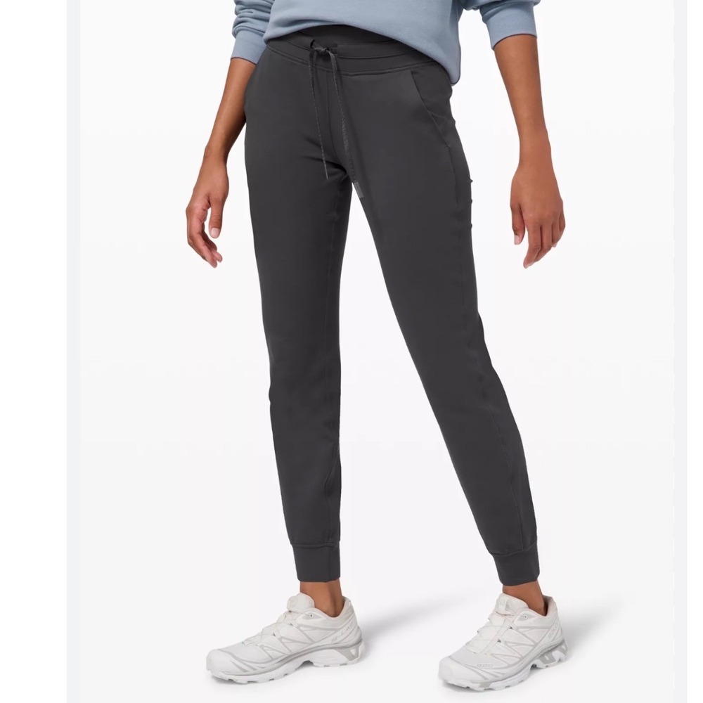 Lululemon Ready to Rulu High Rise Jogger Black Drawstring Pants Size 10